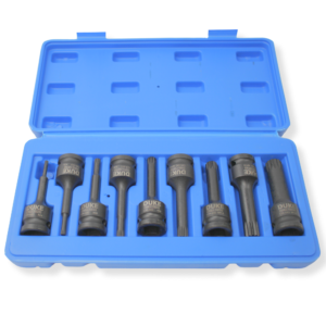 1/2 Inch Spline Bit Deep Impact Socket Specialty Set 9 Pcs M4-M16