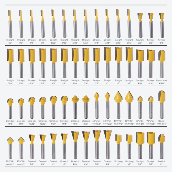 100 Pc Router Bit Set B