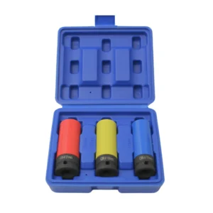 DUKE Tools 1/2" 6 Point Wheel Nut Deep Impact Socket Set 17mm 19mm 21mm